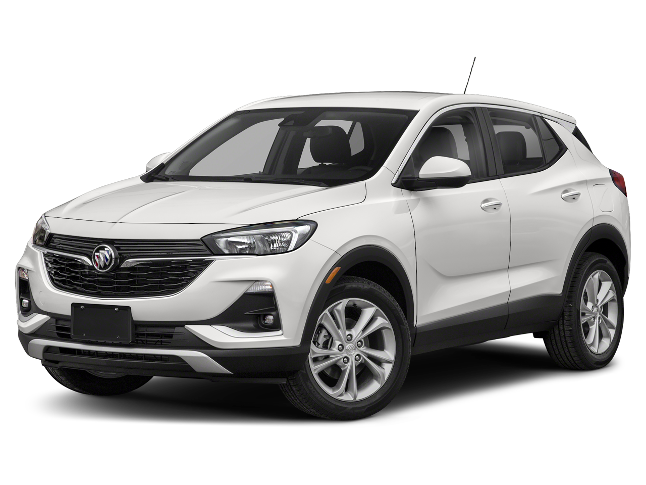 2022 Buick Encore GX Select in White Frost Tricoat — front three-quarter view