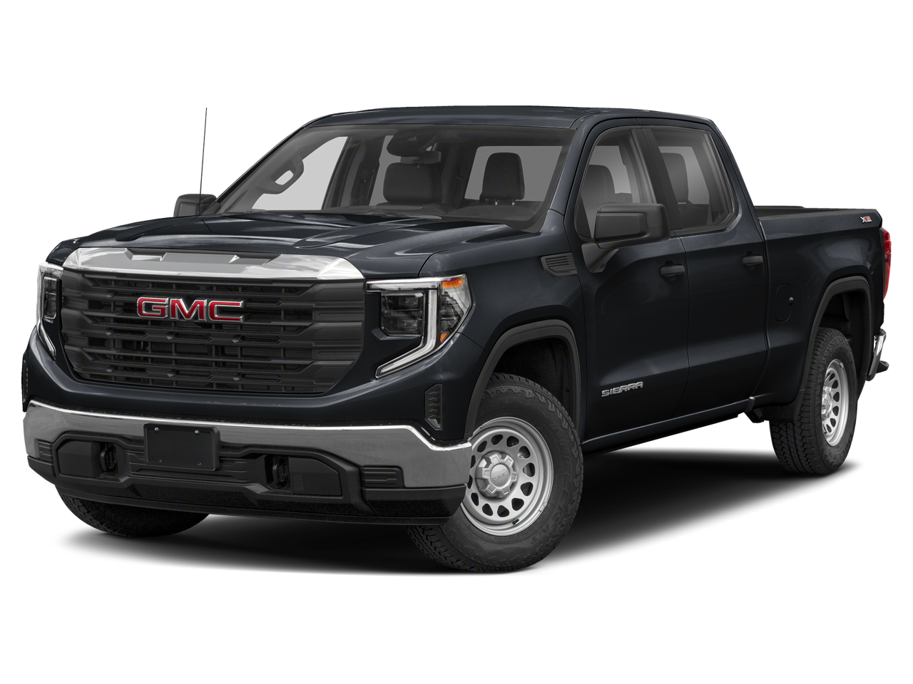 2023 GMC Sierra 1500 Denali Ultimate in Onyx Black — front three-quarter view