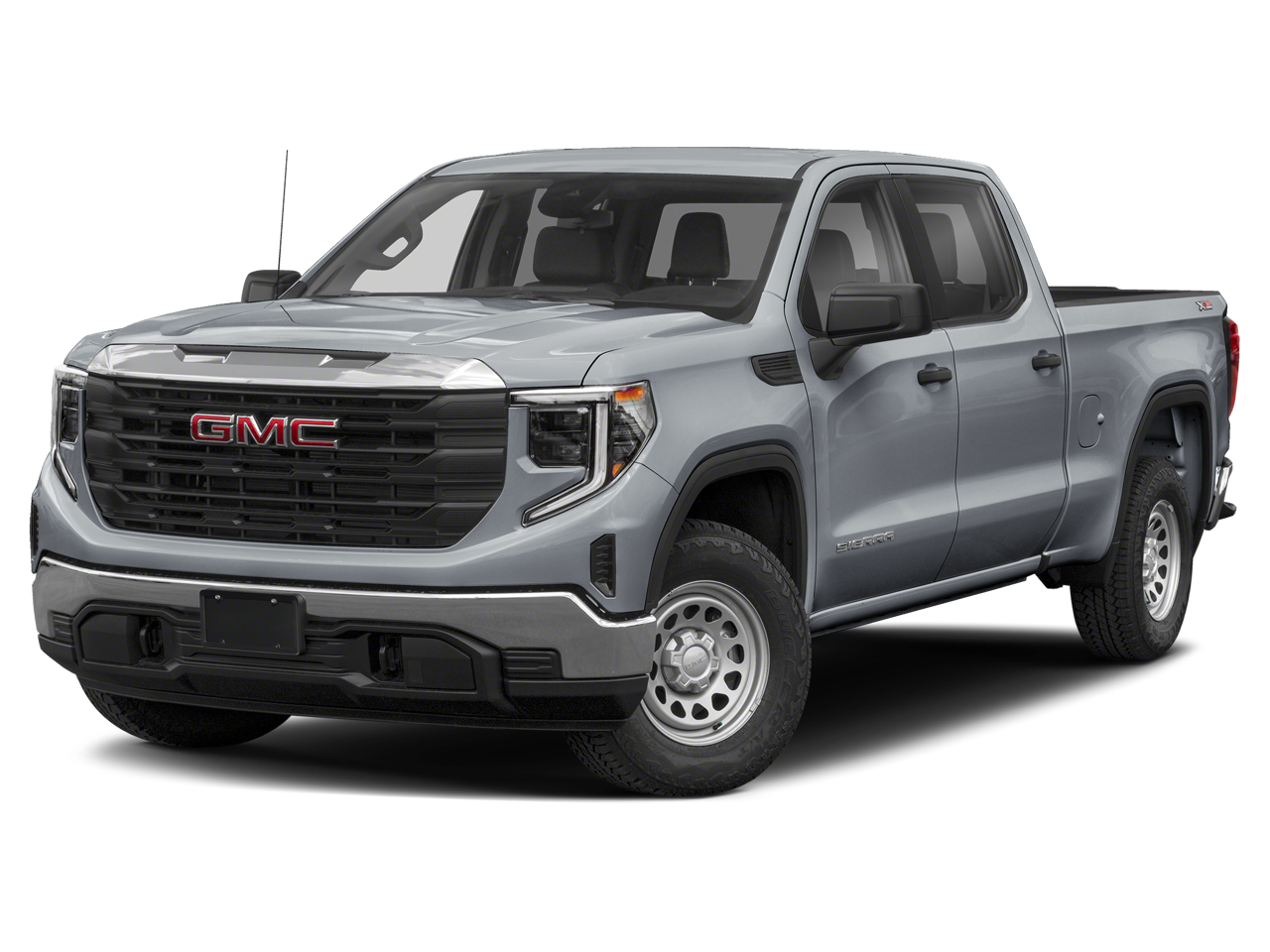 2023 GMC Sierra 1500 SLT in White Frost Tricoat — front three-quarter view