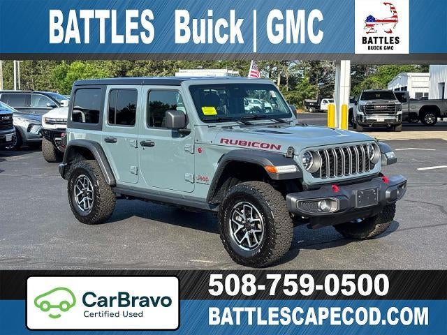 2026 Jeep Wrangler Rubicon 4 Door 4x4 4WD in Black — front three-quarter view