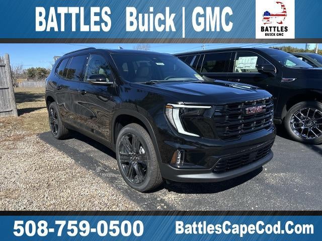 2026 GMC Acadia AWD Elevation in Ebony Twilight Metallic — front three-quarter view