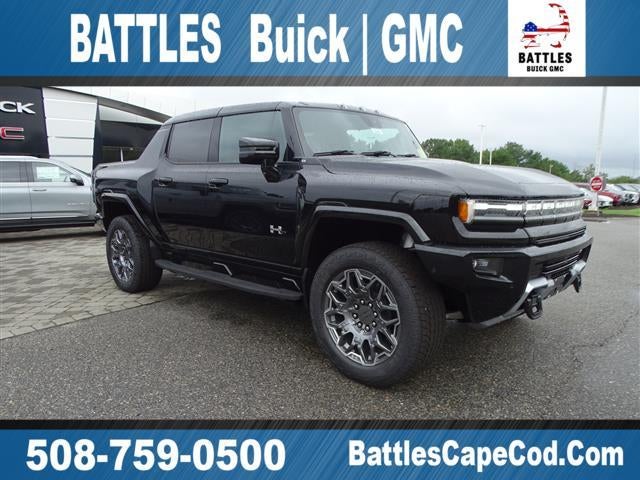 2024 GMC HUMMER EV Pickup 3X in Void Black — front three-quarter view