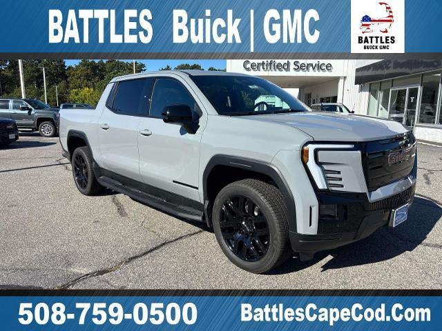 2026 GMC Sierra EV Standard Range Elevation in Thunderstorm Gray — front three-quarter view