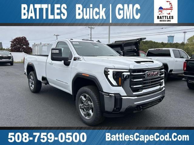 2026 GMC Sierra 2500 HD SLE in Summit White — front three-quarter view