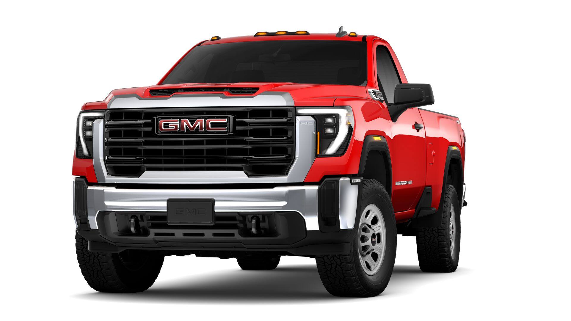 2026 GMC Sierra 3500 HD Pro in Cardinal Red — front three-quarter view