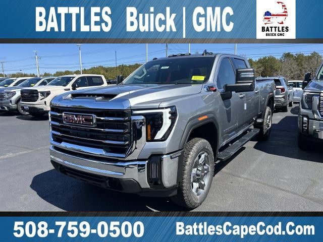 2026 GMC Sierra 3500 HD SLE in Sterling Metallic — front three-quarter view