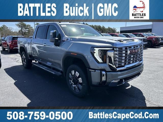 2026 GMC Sierra 3500 HD Denali in Sterling Metallic — front three-quarter view