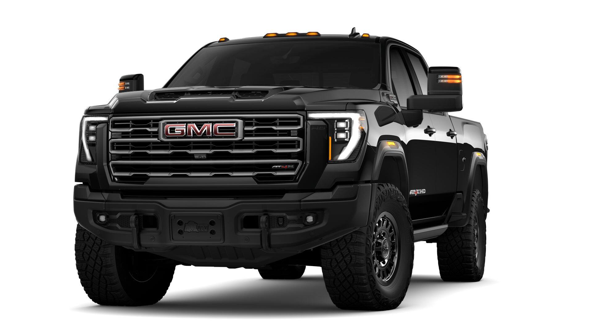 2026 GMC Sierra 2500 HD AT4X in Onyx Black — front three-quarter view