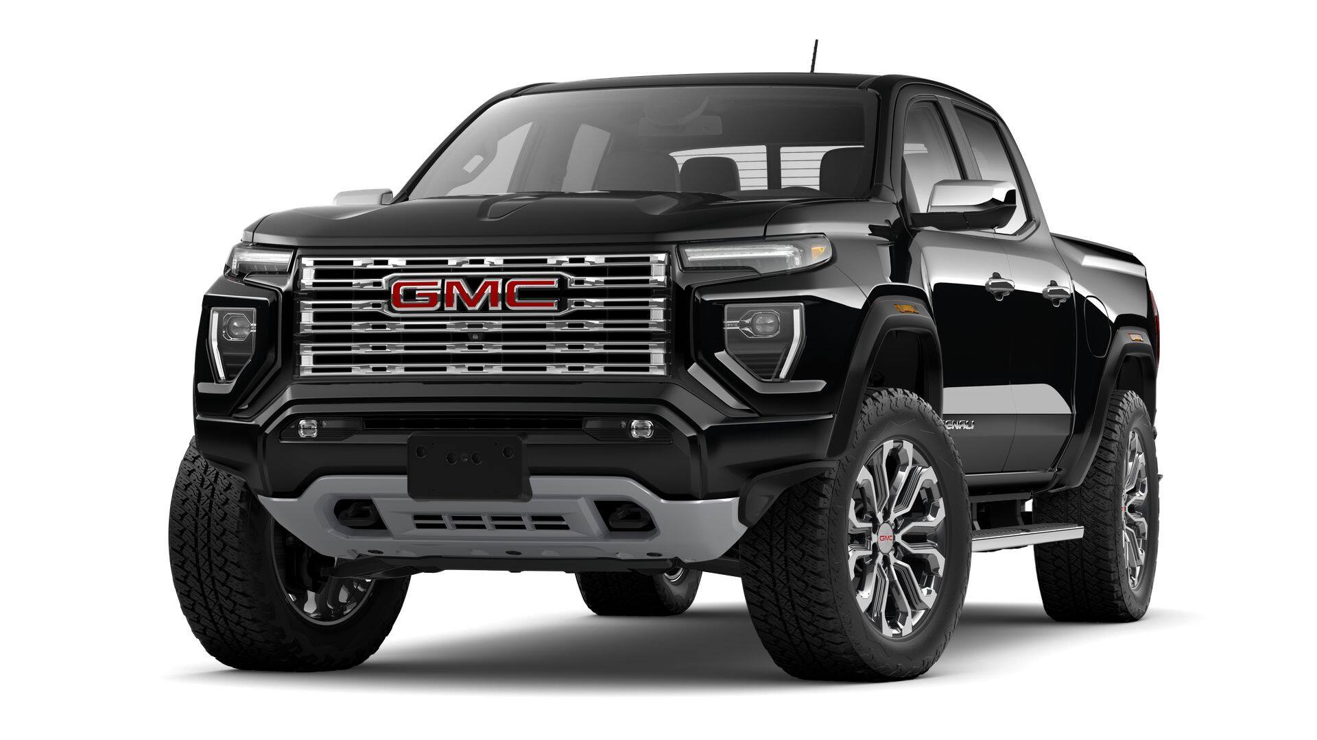 2026 GMC Canyon 4WD Denali in Onyx Black — front three-quarter view