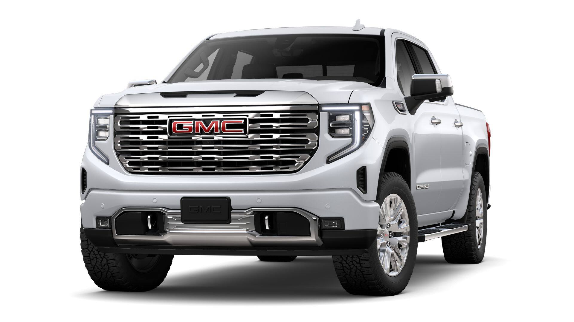 2026 GMC Sierra 1500 Base in Glacier White Tricoat — front three-quarter view