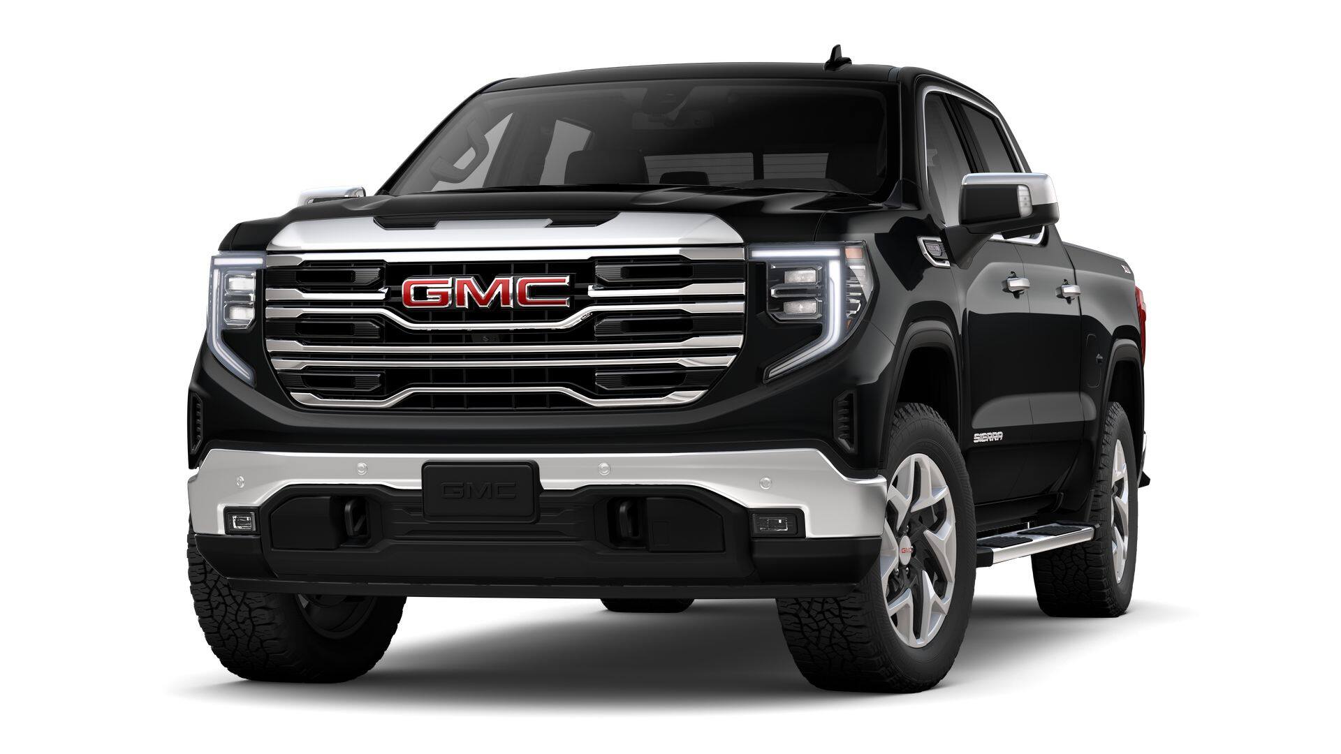 2026 GMC Sierra 1500 Base in Onyx Black — front three-quarter view