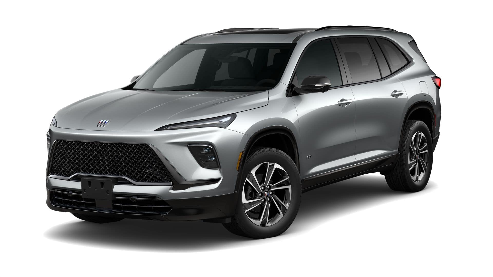 2026 Buick Enclave Base in Moonstone Gray Metallic — front three-quarter view