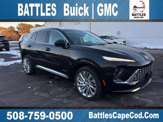 2026 Buick Envision Avenir in Ebony Twilight Metallic — front three-quarter view
